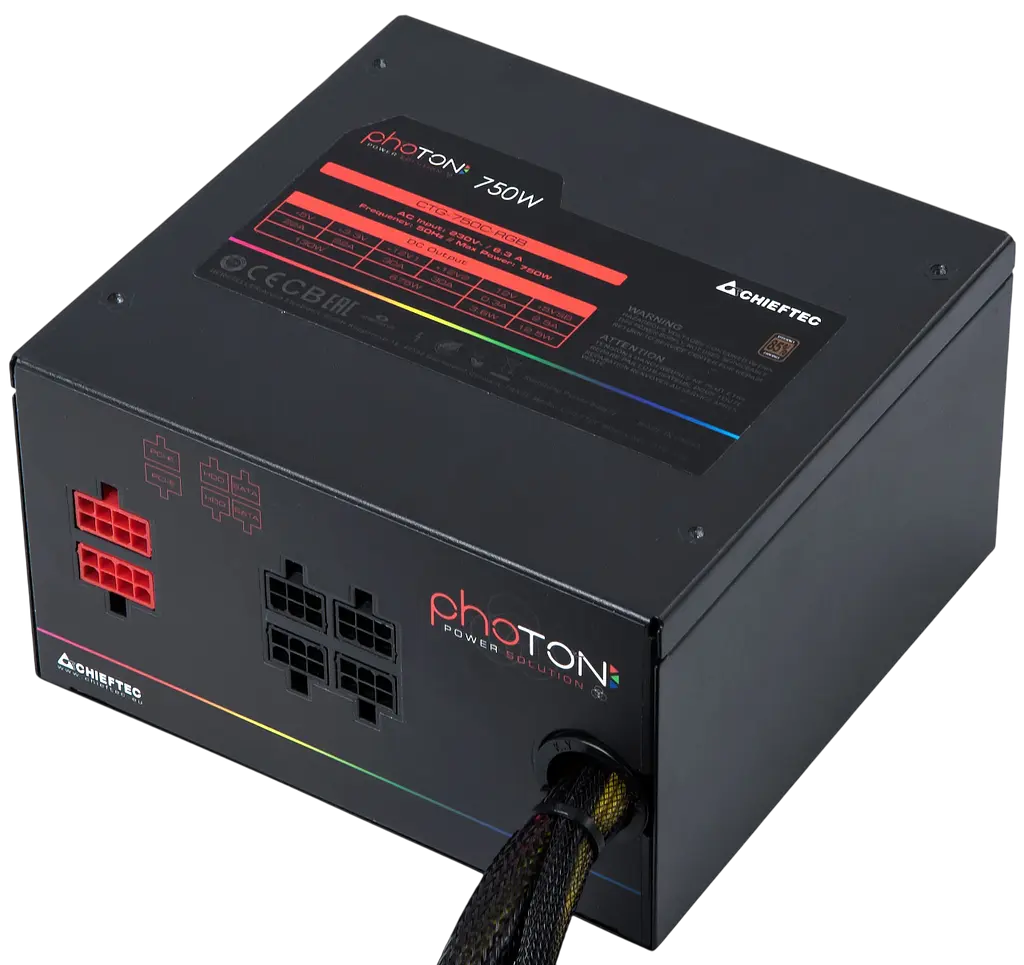 Блок живлення Chieftec Photon 750W (CTG-750C-RGB) - фото 3