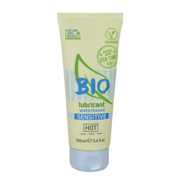 Лубрикант Hot Bio Waterbased Sensitive - для ніжної шкіри, 100 мл