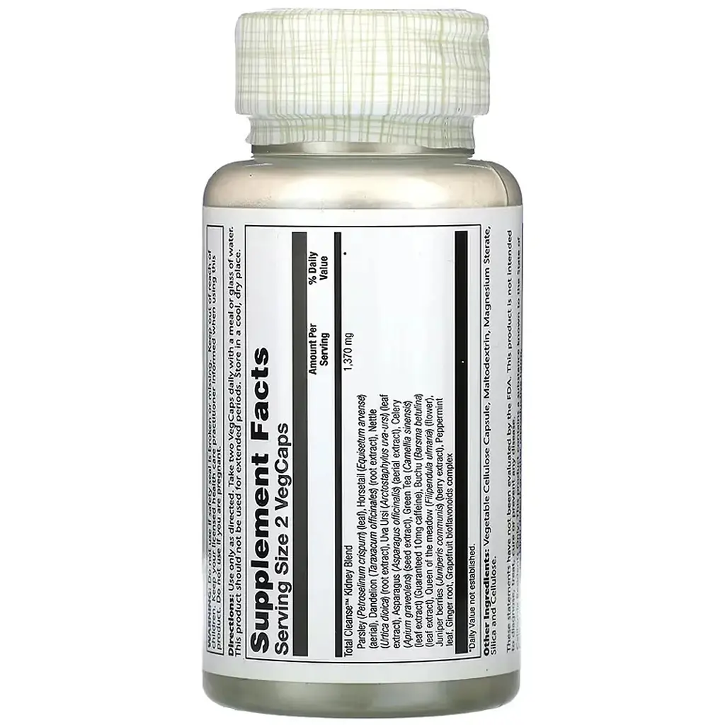 Комплекс трав Solaray Total Cleanse Kidney 60 веганських капсул - фото 2