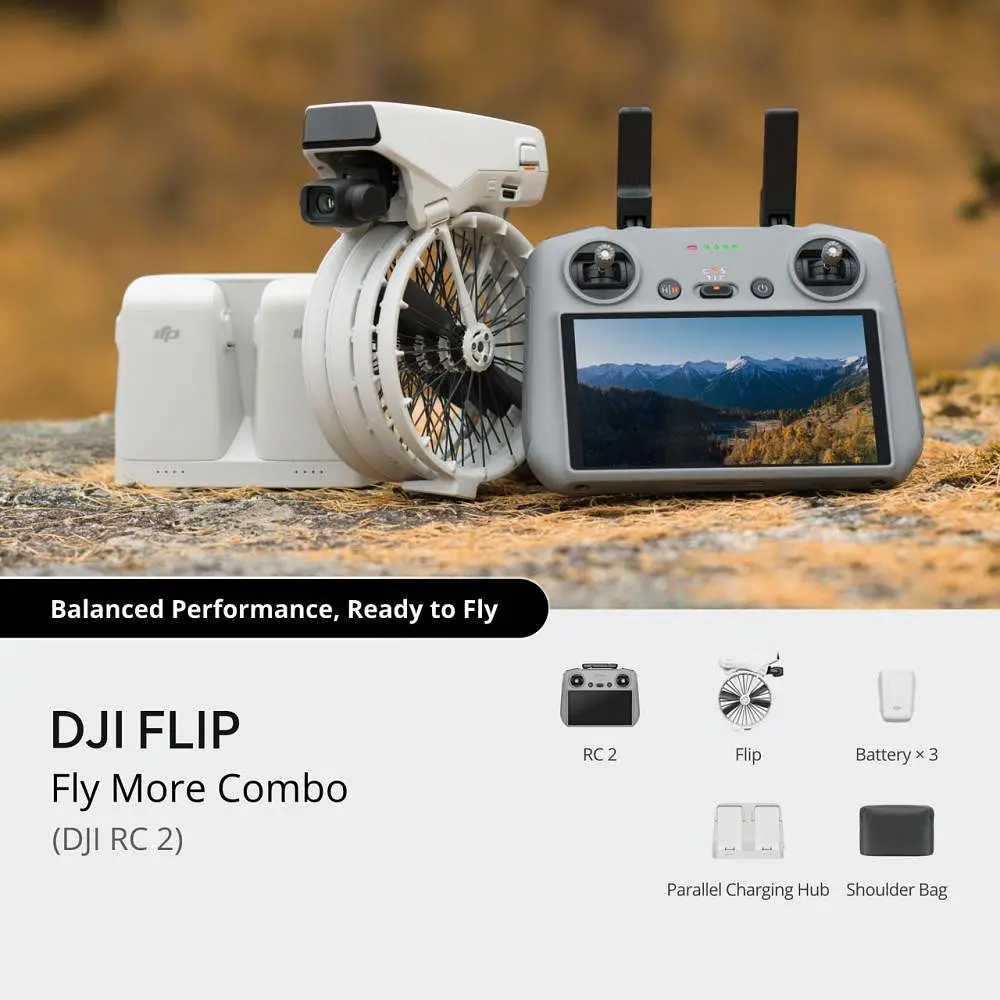 Квадрокоптер DJI Flip Drone RC 2 with Fly More Combo (CP.FP.00000181.04) - фото 7