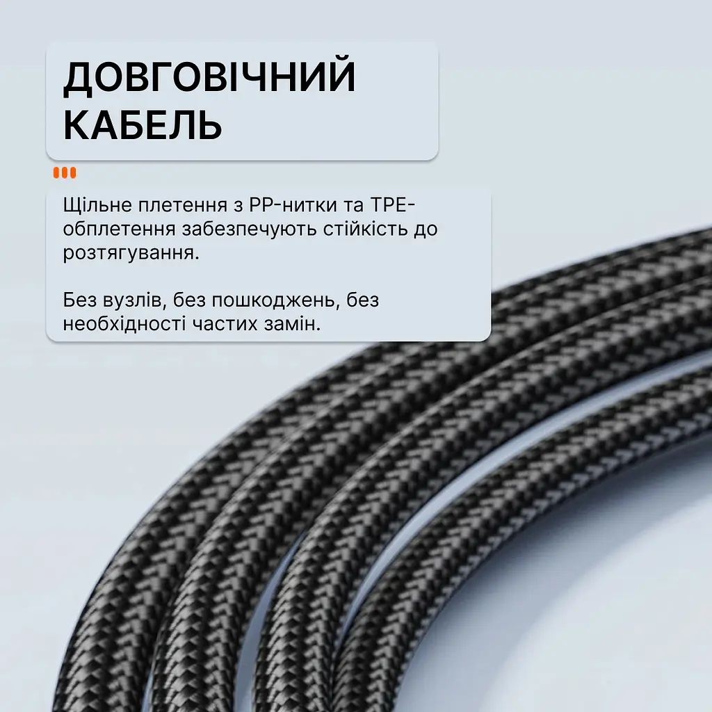 Дата кабель Essager 100W PD, QC та PPS USB-C to USB-C 2 метра (чорний) - фото 3