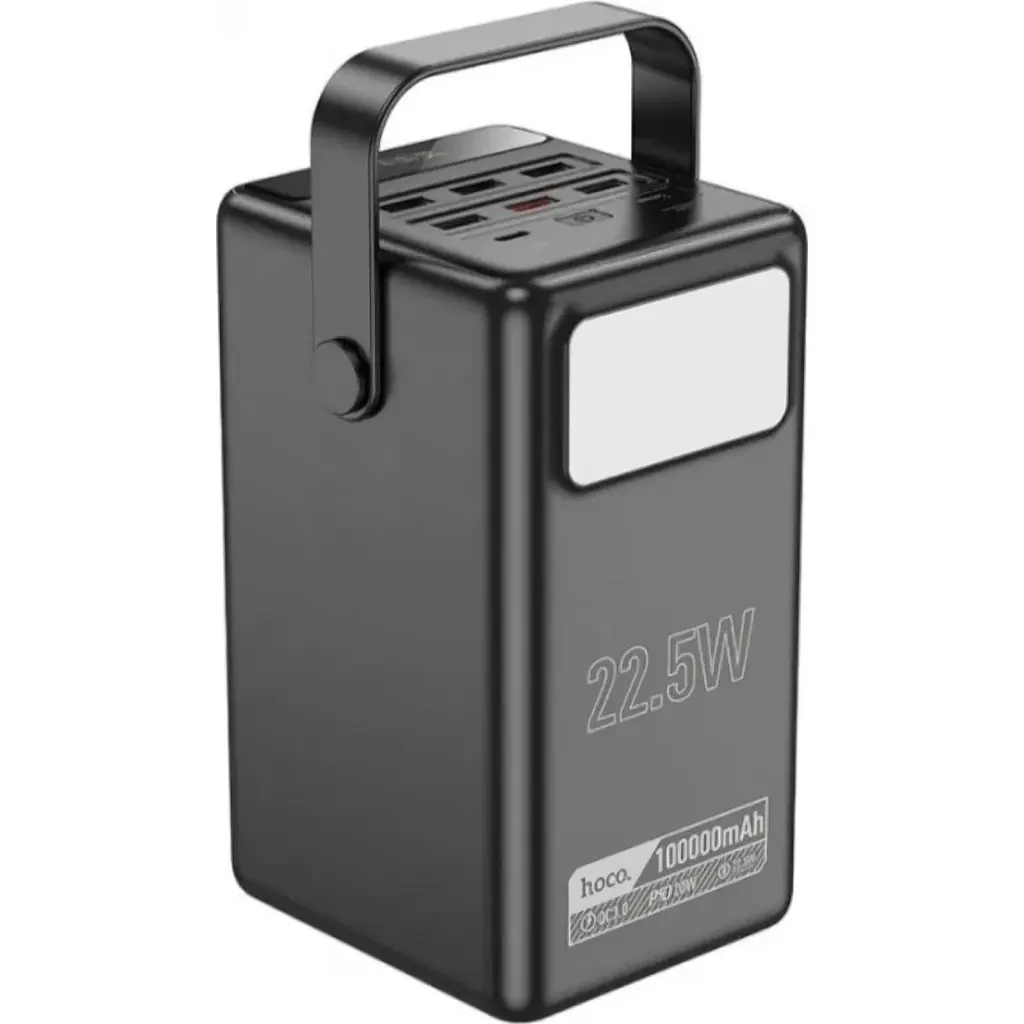 Зовнішній акумулятор Hoco Endure DB03 100000mAh 22.5W Black [121606] - фото 2
