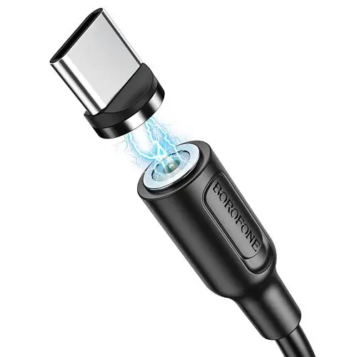 Кабель BOROFONE BX41 Amiable magnetic for Type-C 2.4A/1m чорний - фото 2