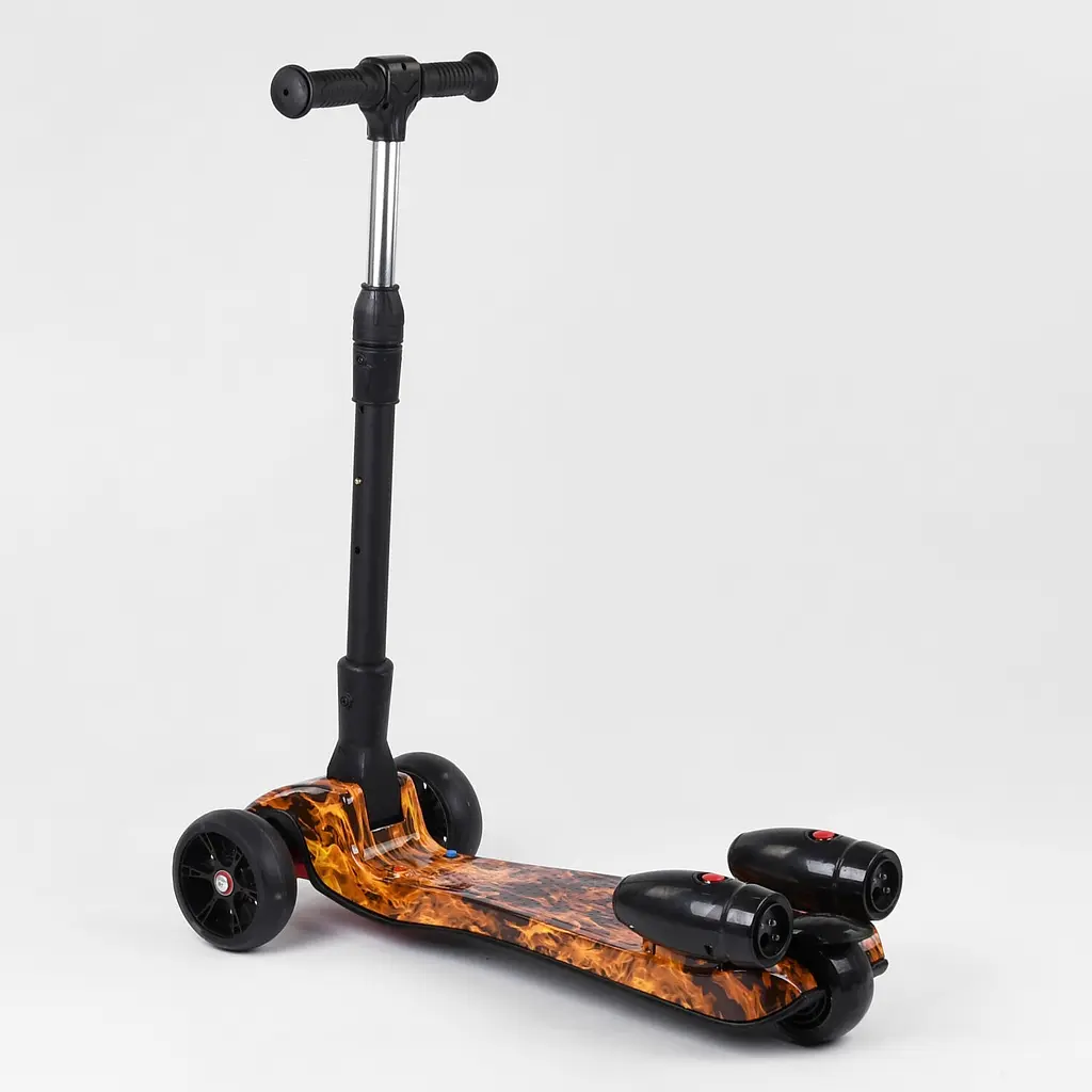 Самокат дитячий Best Scooter 60х82х64 см Чорно-жовтогарячий 000231567 - фото 5