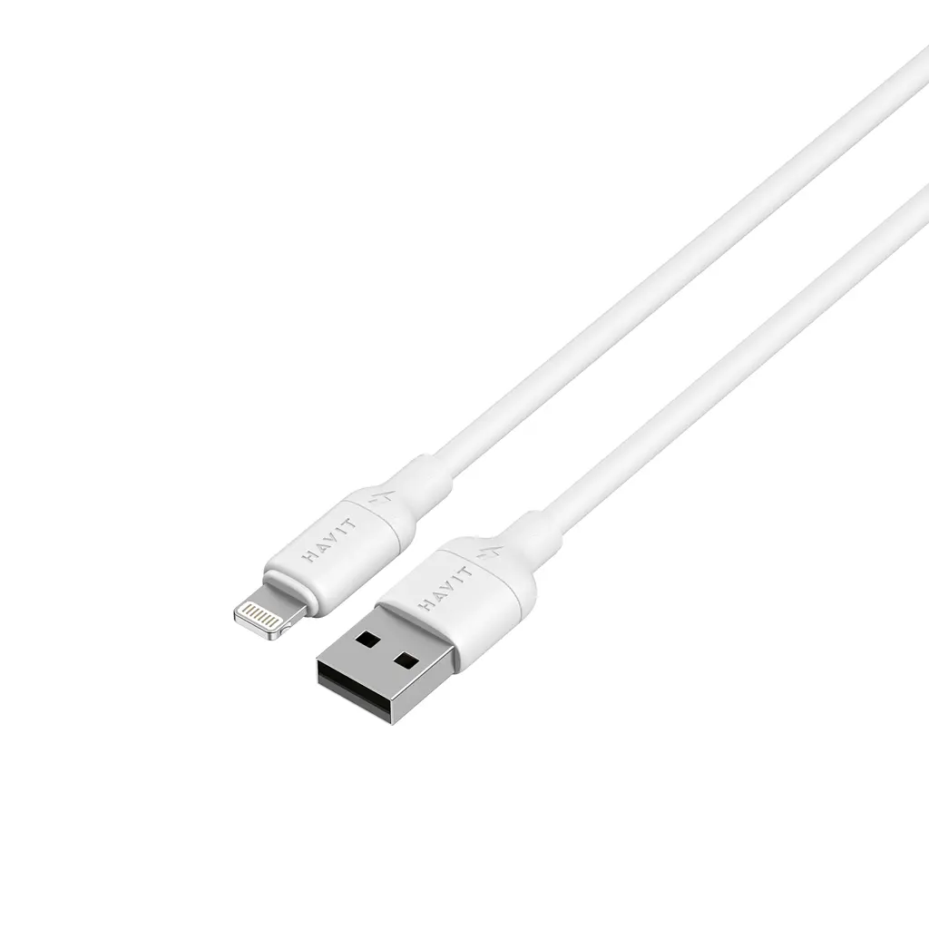 Кабель USB - Lightning Havit CB675 2A 1 м силіконовий білий (HV-CB675-WH) - фото 4