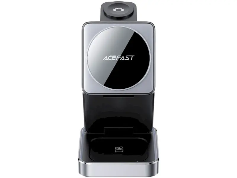 Бездротовий зарядний пристрій Acefast E20 3-in-1 Black (6974316283478) - фото 2
