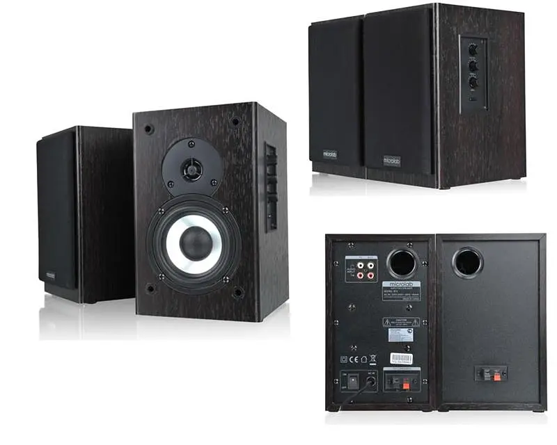 Колонки 2.0 Microlab B72, Black, 24 Вт (2x12 Вт), МДФ, 2xRCA, керування збоку - фото 2