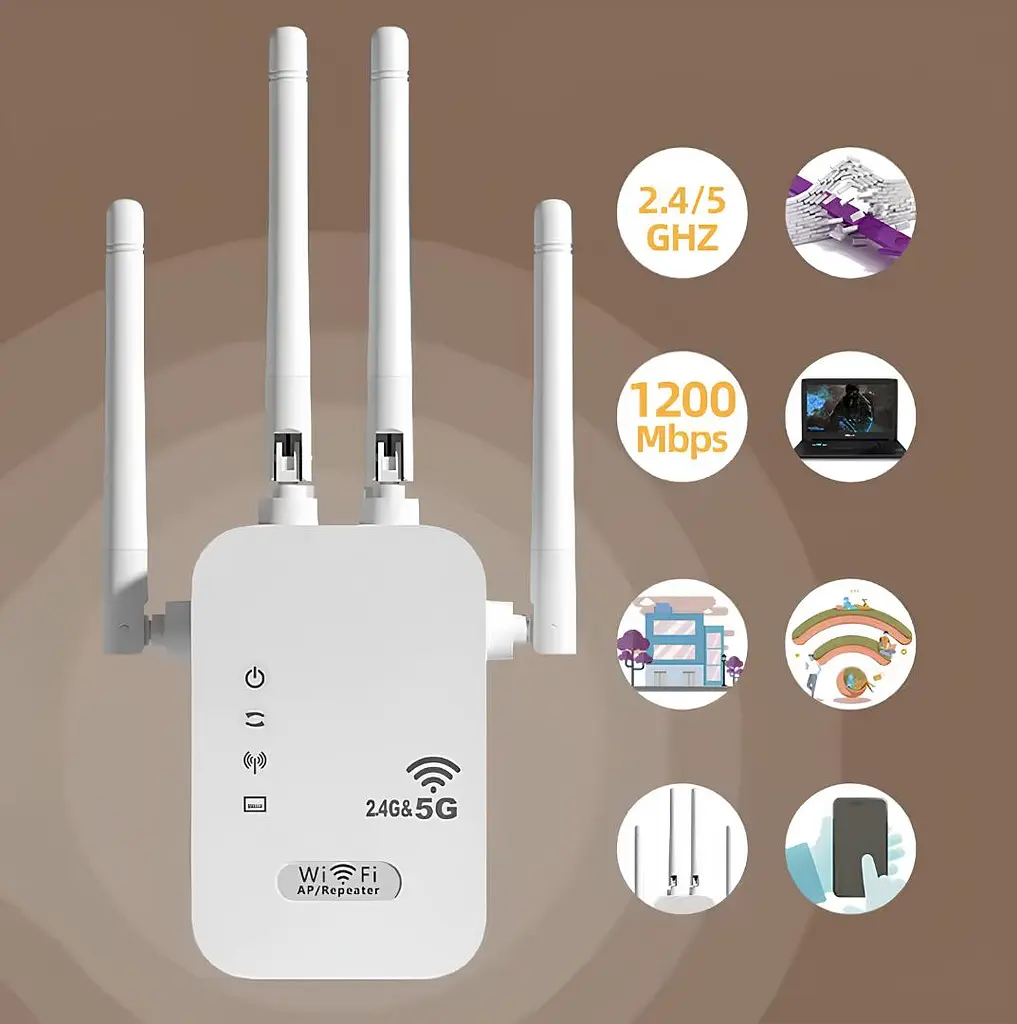 Ретранслятор-маршрутизатор XON ReLink X1200R4 1200Мбит/с 5/2.4 ГГц Белый (CNRWSW021412W 4197) - фото 3