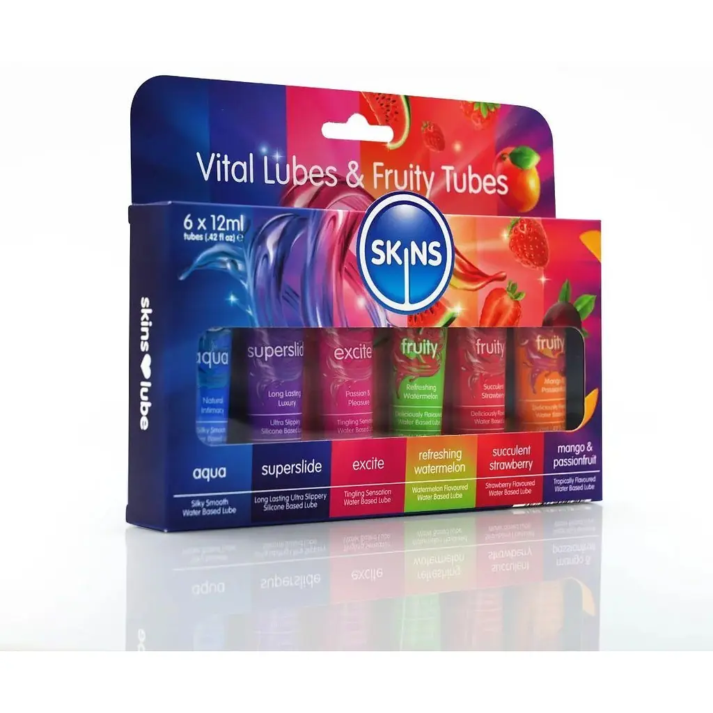 Набір лубрикантів Skins 72 мл (6 шт. x 12 мл) - фото 2