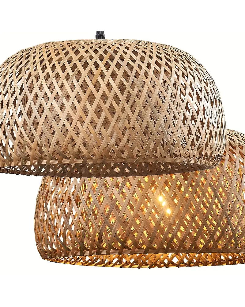 Люстра в стиле бохо, подвесной светильник Goldlux 329110 Korfu E27 1x20W IP20 Бежевый - фото 3