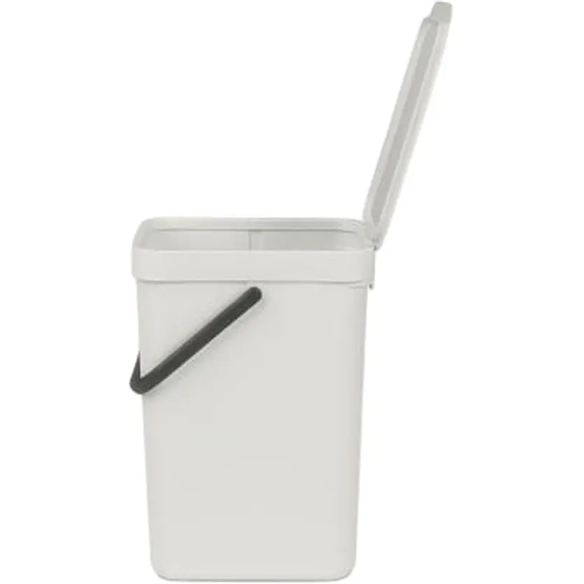 Ведро мусорное Brabantia Sort&Go 12 л светло-серое (213281) - фото 4
