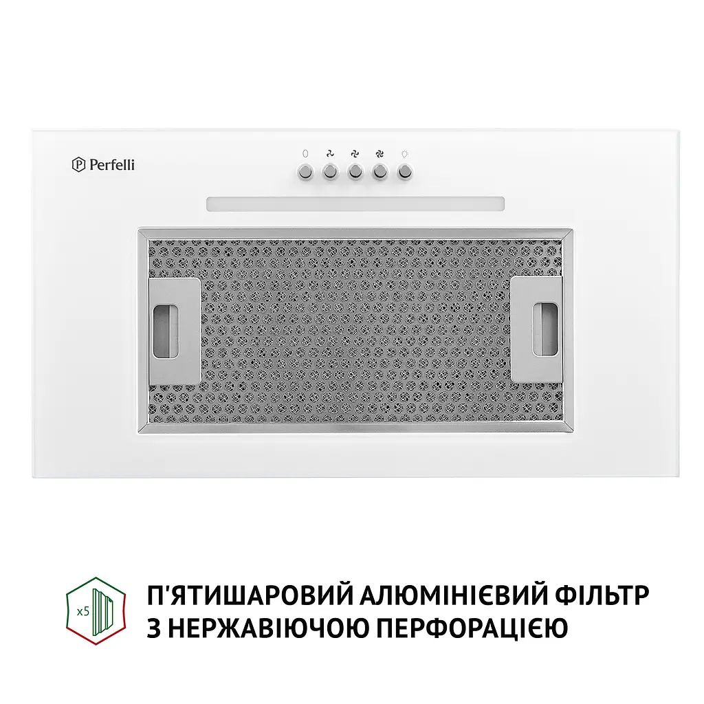 Витяжка повновбудована PERFELLI BI 5256 WH 700 LED - фото 5