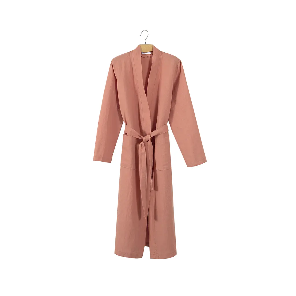 Халат-кимоно со льна Lotus Home - Madrida лососевый XS - фото 7