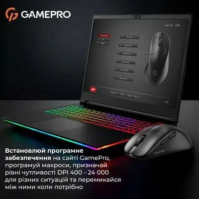 Мишка GamePro Genesis Avenger Wireless/Bluetooth/USB Black (GM096B) - фото 5