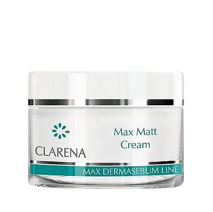 Крем легкий матуючий денний для жирної і змішаної шкіри Clarena Max Matt Cream 50 мл