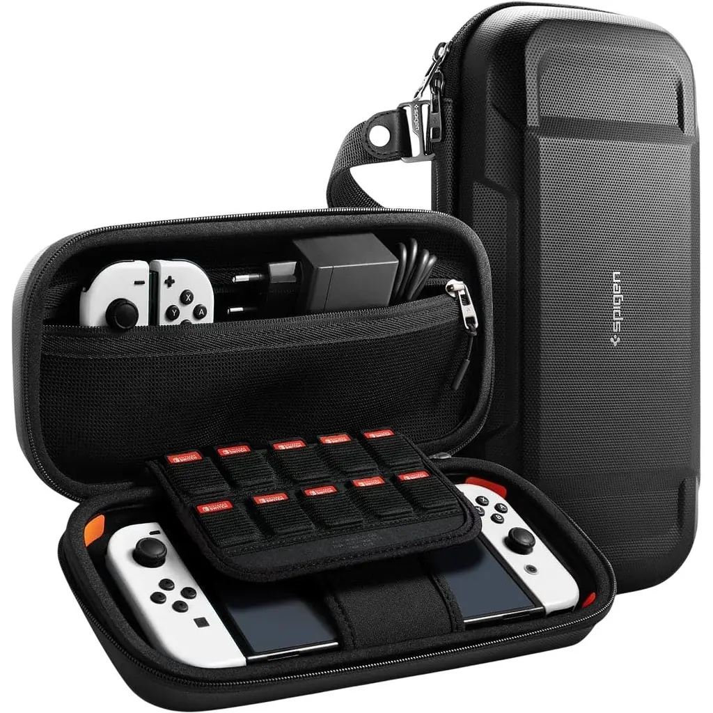 Кейс-чохол Spigen Rugged Armor Pro Pouch для Nintendo Switch OLED Black (AFA04021) - фото 14