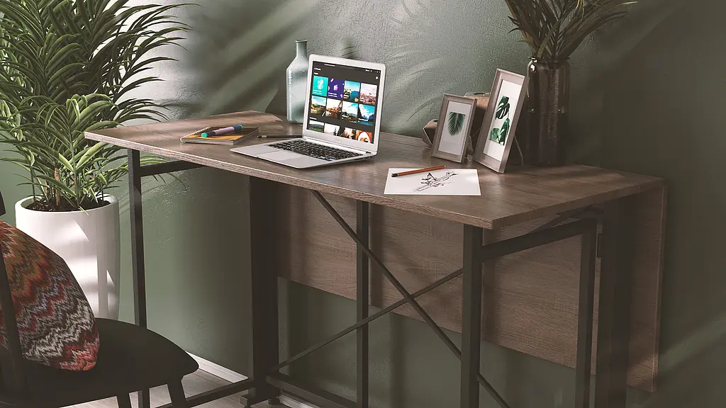 Стіл-книга трансформер Оріон 3 Ferrum-decor 750x1150x880 Чорний метал ДСП Дуб Сонома Трюфель 16 мм (FRD-105085) - фото 9