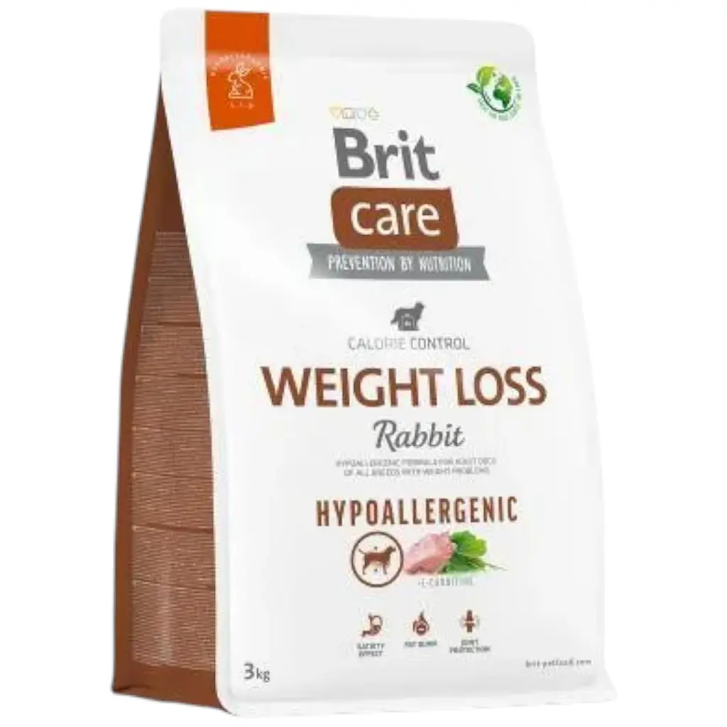 Сухий корм Brit Care Dog Hypoallergenic Weight Loss для собак із зайвою вагою, гіпоалергенний з кроликом, 3 кг