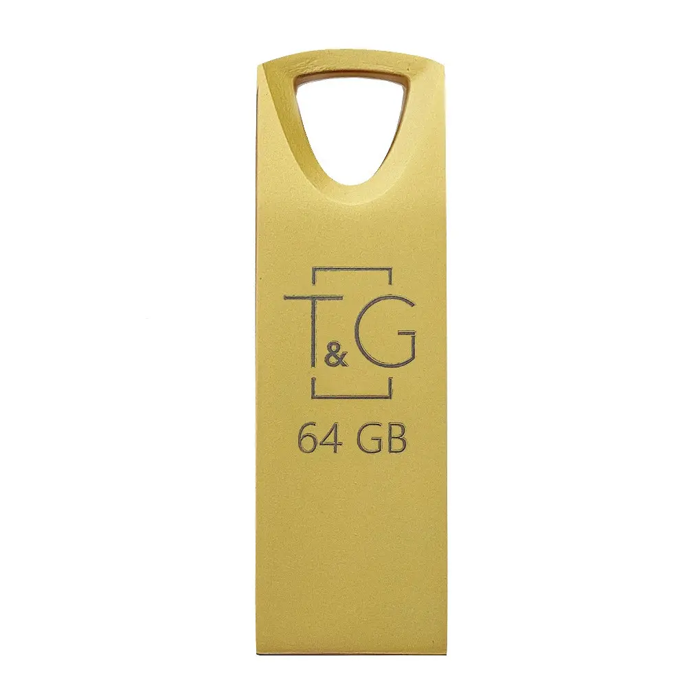 Флеш накопичувач USB 64Gb TG Metal TG117, золотистий, USB 2.0 (TG117GD-64G)