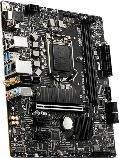 Материнська плата MSI B560M PRO WIFI (B560M PRO WIFI) (Socket 1200, Intel B560, Micro-ATX) Б/в,U1 - фото 2