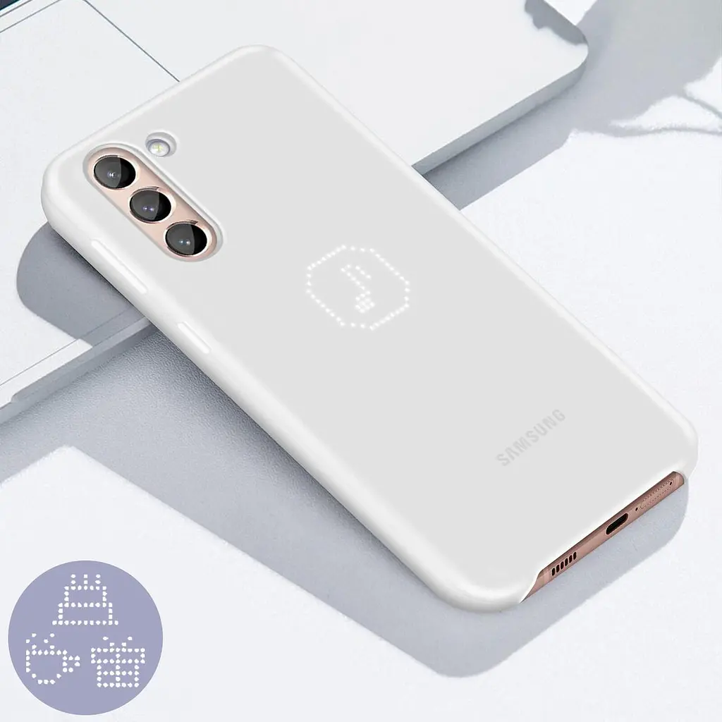 Чохол протиударний LED Cover EF-KG996CWEGRU для Samsung Galaxy S21 Plus (6.7") White - фото 3