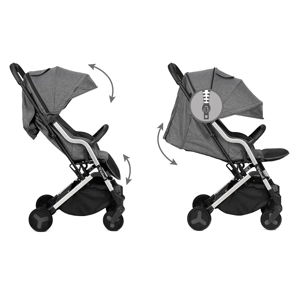 Прогулочная коляска Kidwell Mavero Silver/Black - фото 4