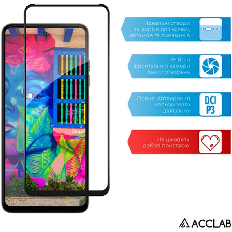 Скло захисне ACCLAB Full Glue Tecno Spark Go 2024 Black (1283126589096) - фото 5