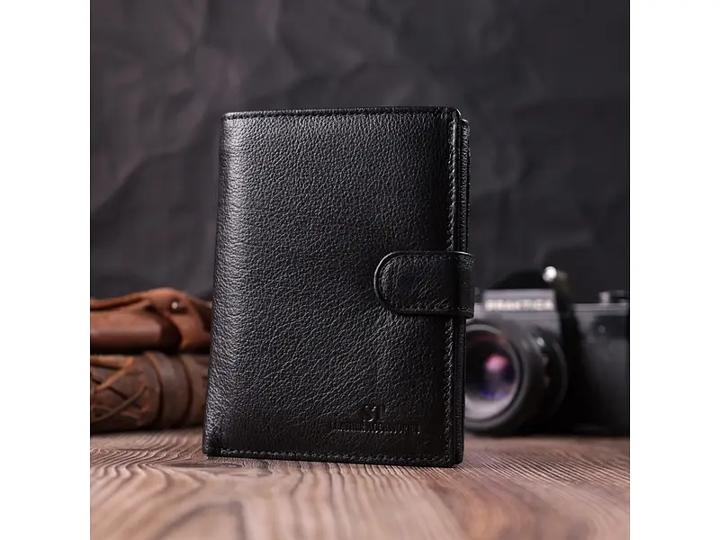 Чоловічий шкіряний гаманець ST Leather 10.5х14х2 см acs0028313 - фото 7