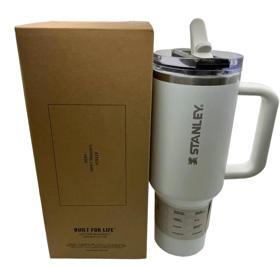 Термос термочашка Stanley Quencher ProTour Flip Straw Tumbler з нержавіючої сталі White 1,18 л KT7001989 - фото 2