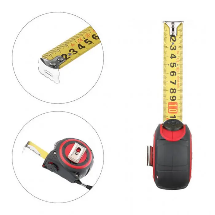 Рулетка зі сталевим полотном, покритим нейлоном, 5 м, 25 мм, STORM INTERTOOL MT-0836 - фото 3