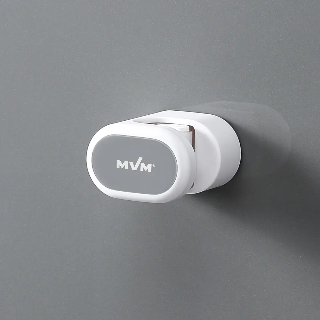 Держатель для швабры клейкий MVM My Home BP-19, белый с серым (BP-19 WHITE/GRAY) - фото 7