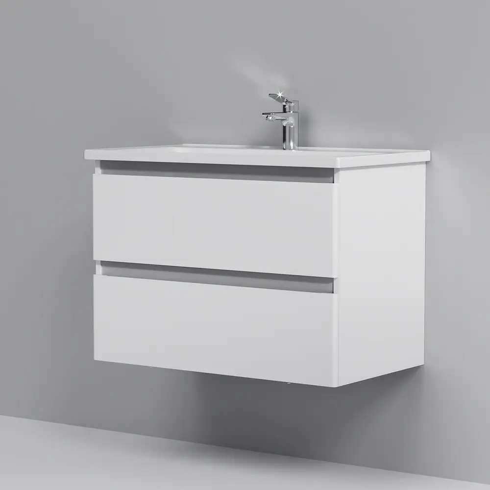 Тумба подвесная AM.PM X-Joy 80 см белый глянец с умывальником (M85-FHX0802-WC0802WG38) - фото 4