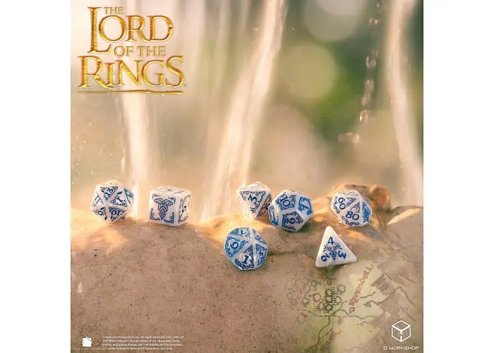 Набір кубиків The Lord of the Rings: Rivendell Dice Set - Stone (7 шт.) (LOTR/190166/RIV/A1) - фото 6