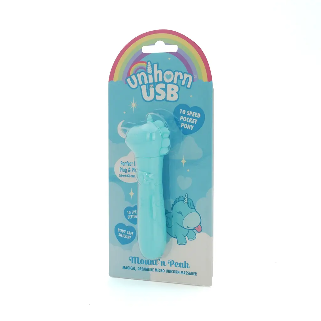Вібратор-єдиноріжка Unihorn USB Bullet - Mount'n Peak, віброкуля, USB-зарядка, 10 режимів - фото 3