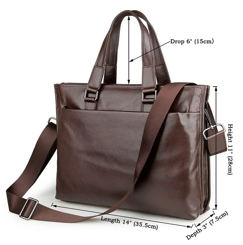 Чоловіча шкіряна сумка Vintage 35,5х28х7,5 см sum0012429 - фото 3