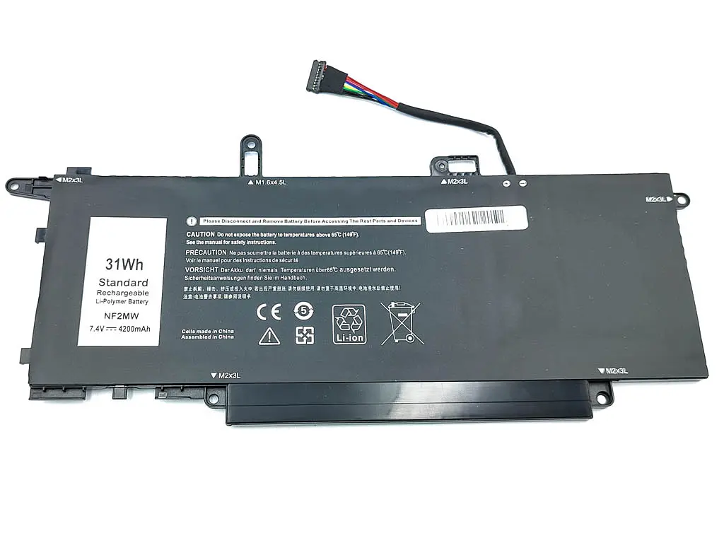 Акумулятор для Dell NF2MW Latitude 7270, 7400, 9410 2-in-1 (NF2MW CHWV6) (7.4V 4200 mAh 31Wh) - фото 2