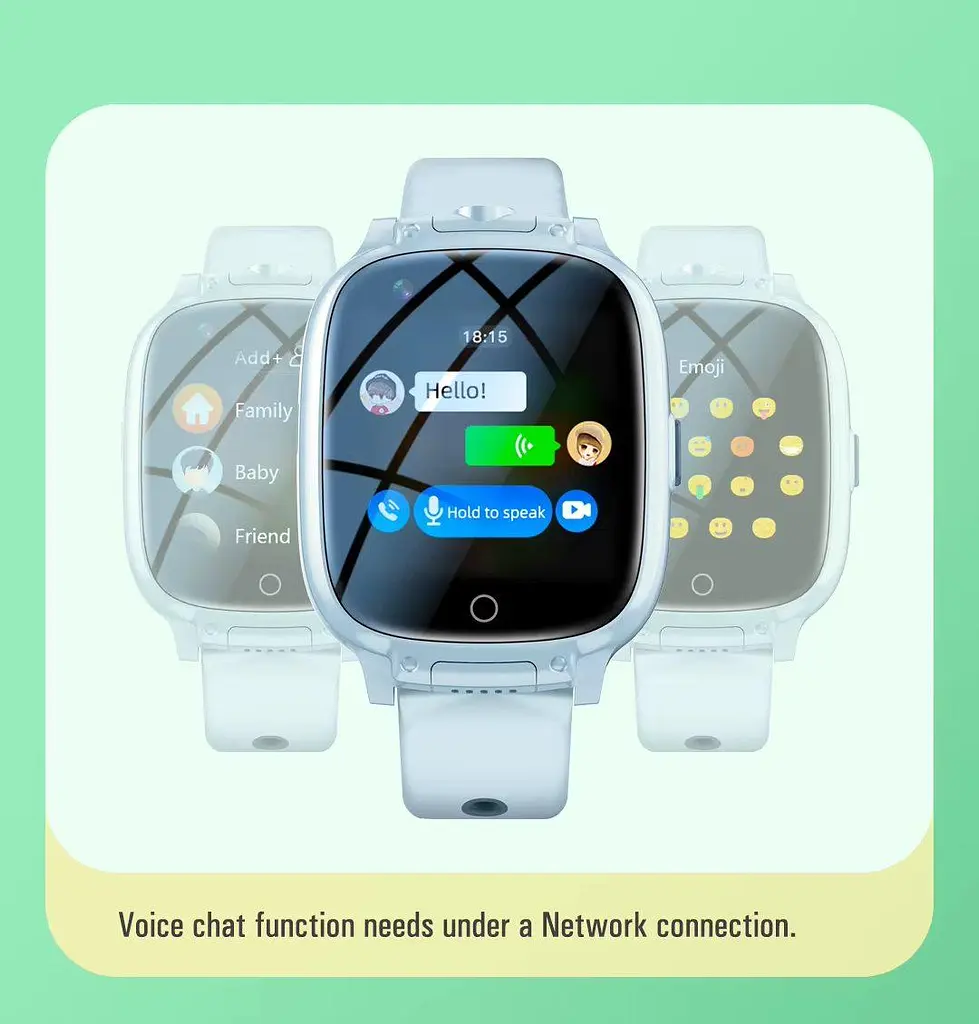 Годинник телефон для дітей Lemfo T93 з SIM картою, GPS трекером, подвійною HD камерою та прослуховуванням До 7 днів роботи Чорний - фото 9