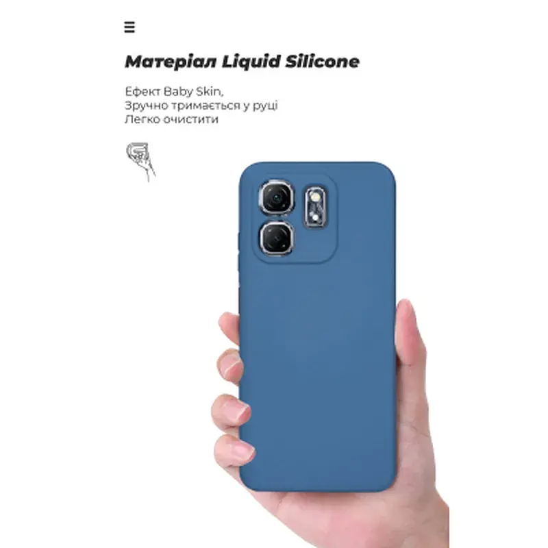 Чохол до мобільного телефона Armorstandart ICON Infinix Hot 50i / Smart 9 Camera cover Blue (ARM80981) - фото 7