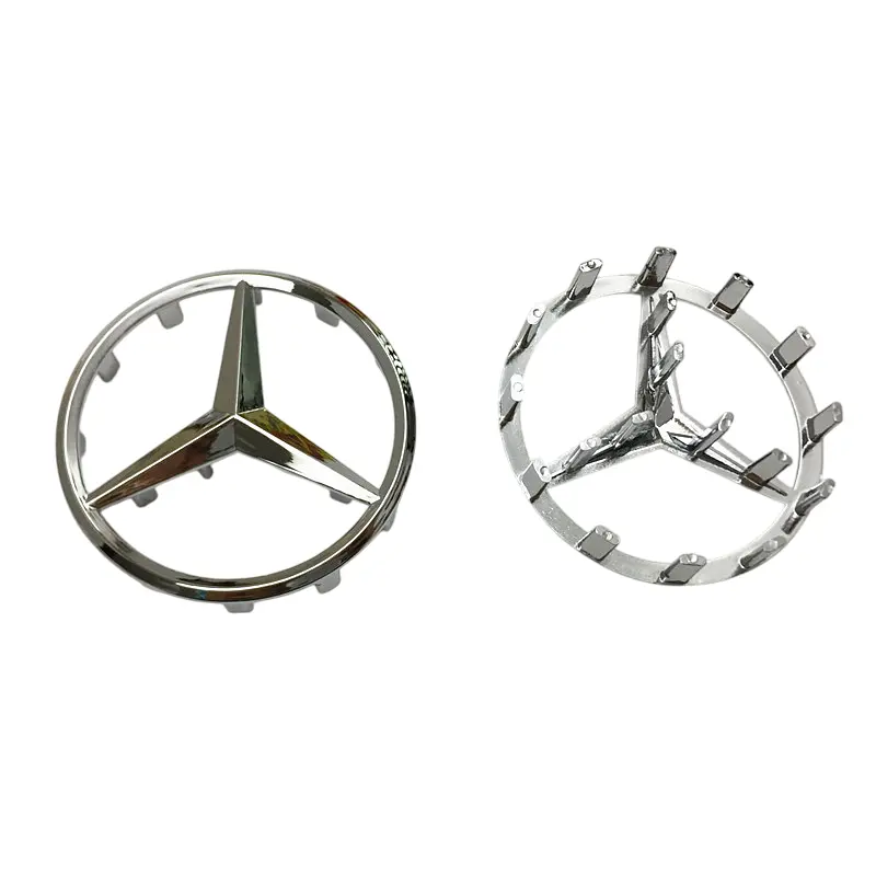 Емблема керма Mercedes-Benz хром 57 мм пластик (на товстих напрямних) - фото 2