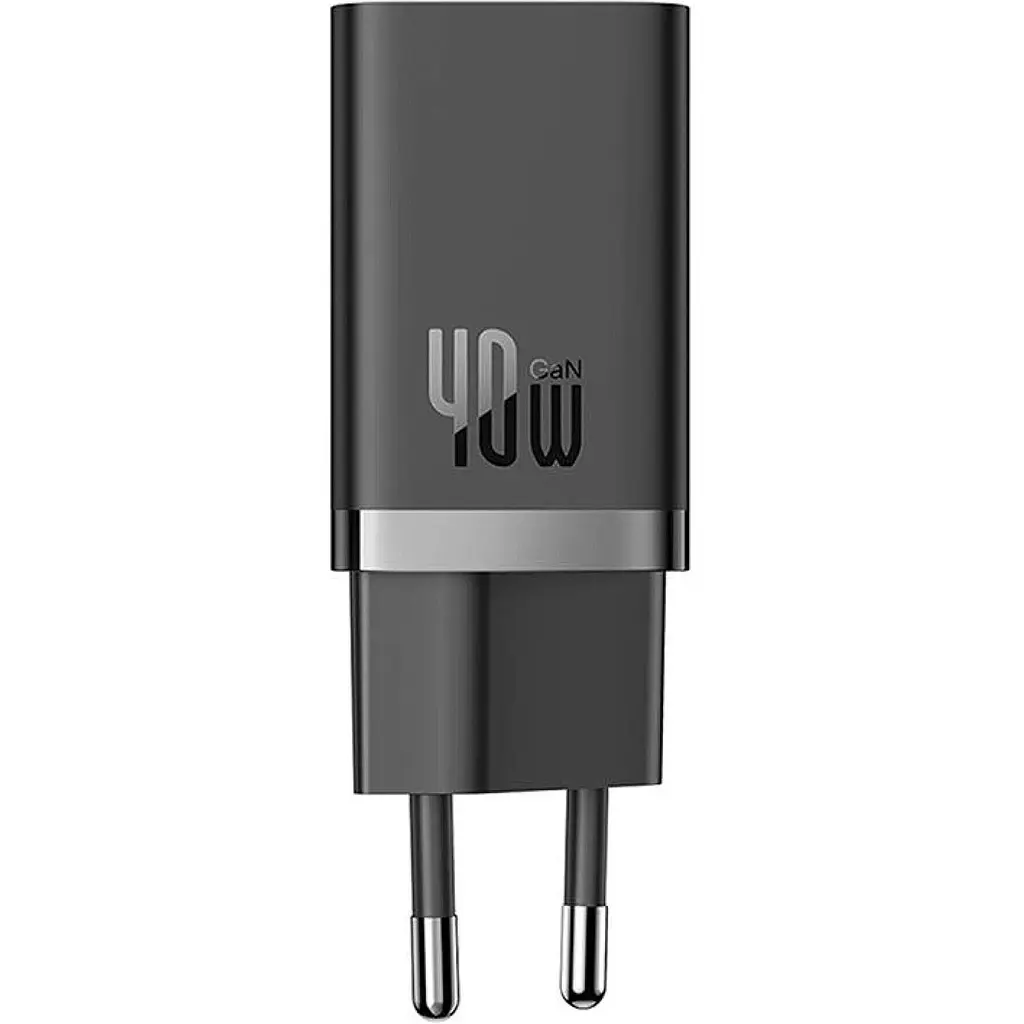 Мережевий зарядний пристрій Baseus GaN5 Pro 40W 2xUSB-C Black (CCGP180101) [113782] - фото 4