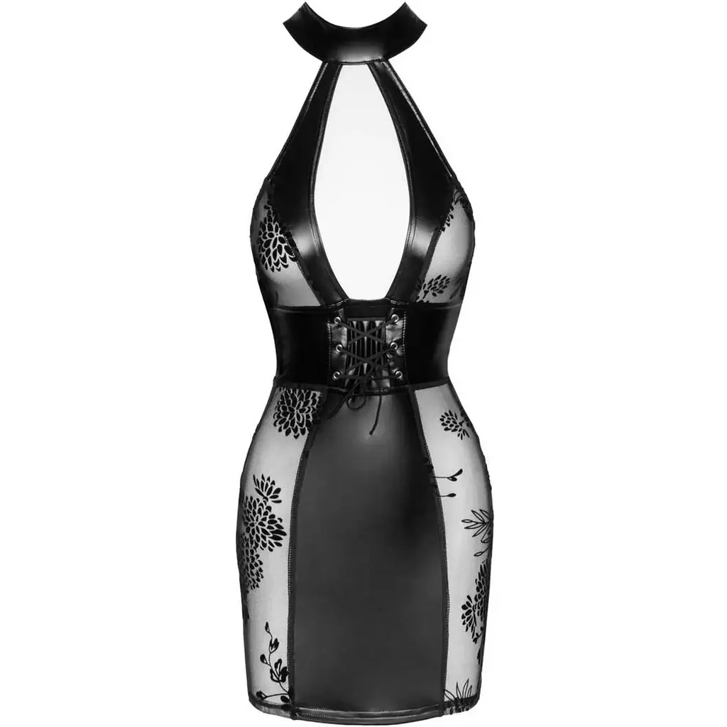 Сукня Noir Handmade F238 Short tulle dress With Powerwetlook inserts - S - фото 4