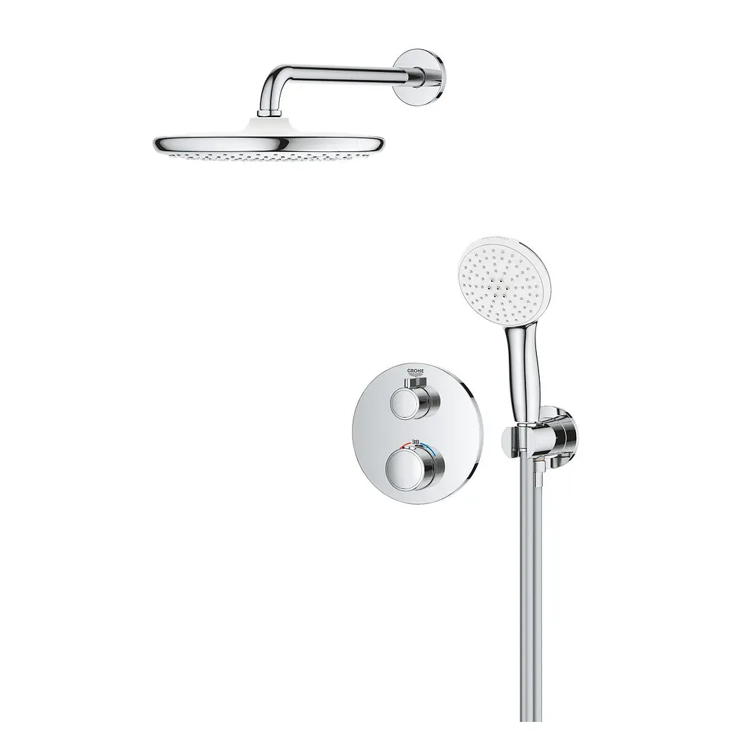 Душева система прихованого монтажу Grohe Grohtherm із Tempesta 250 34872000, Хром - фото 3