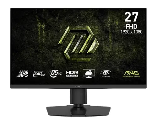 Монітор MSI 27" MAG 272PF X24, Black, Fast IPS, 1920x1080 (16:9), 0.5 мс, 240 Гц, 300 кд/м² teh0033296