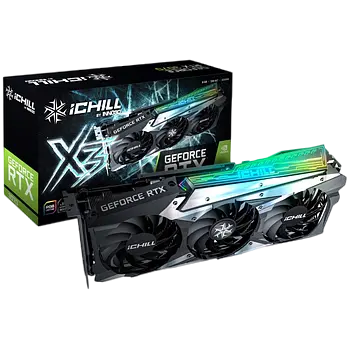 Відеокарта GeForce RTX 3070 8GB Inno3D iChill X3 (M30703-08D6-1710VA38) Б/В - фото 2