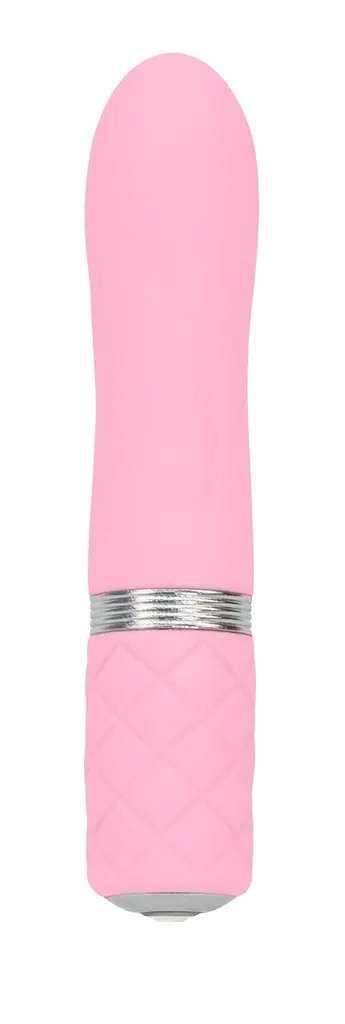 Розкішний вібратор PILLOW TALK - Flirty Pink з кристалом Swarovski, гнучка головка - фото 2