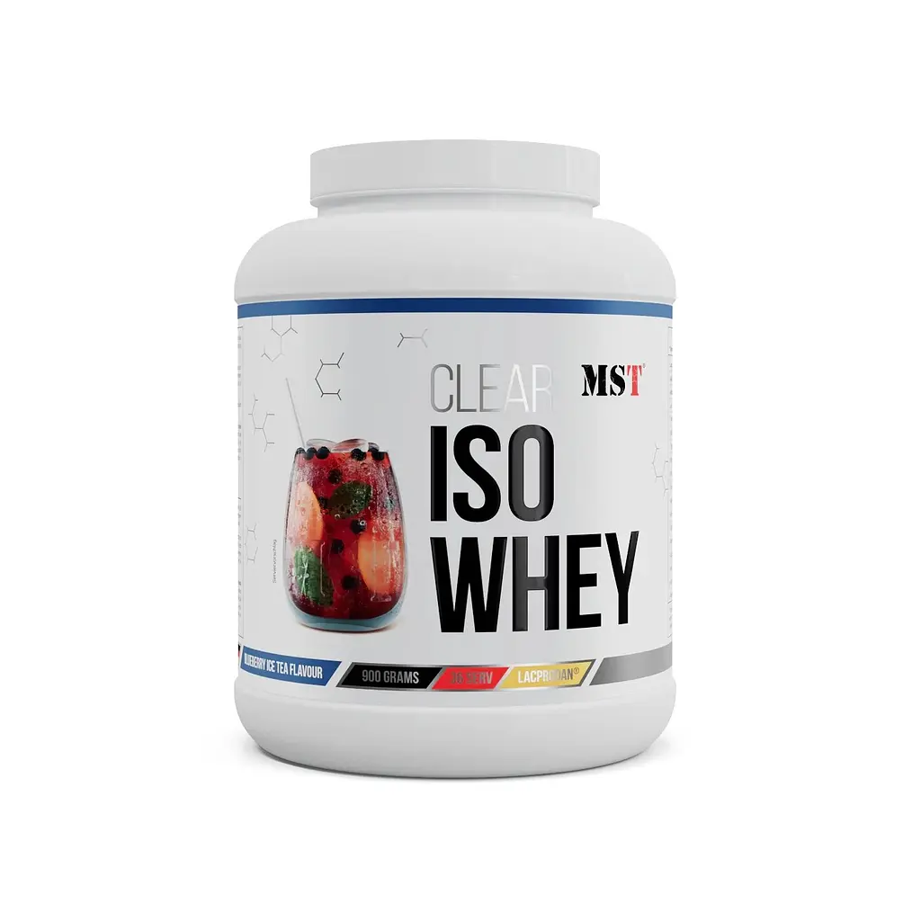 Протеїн MST Nutrition Clear Iso Whey, 900 грам - Чорничний чай