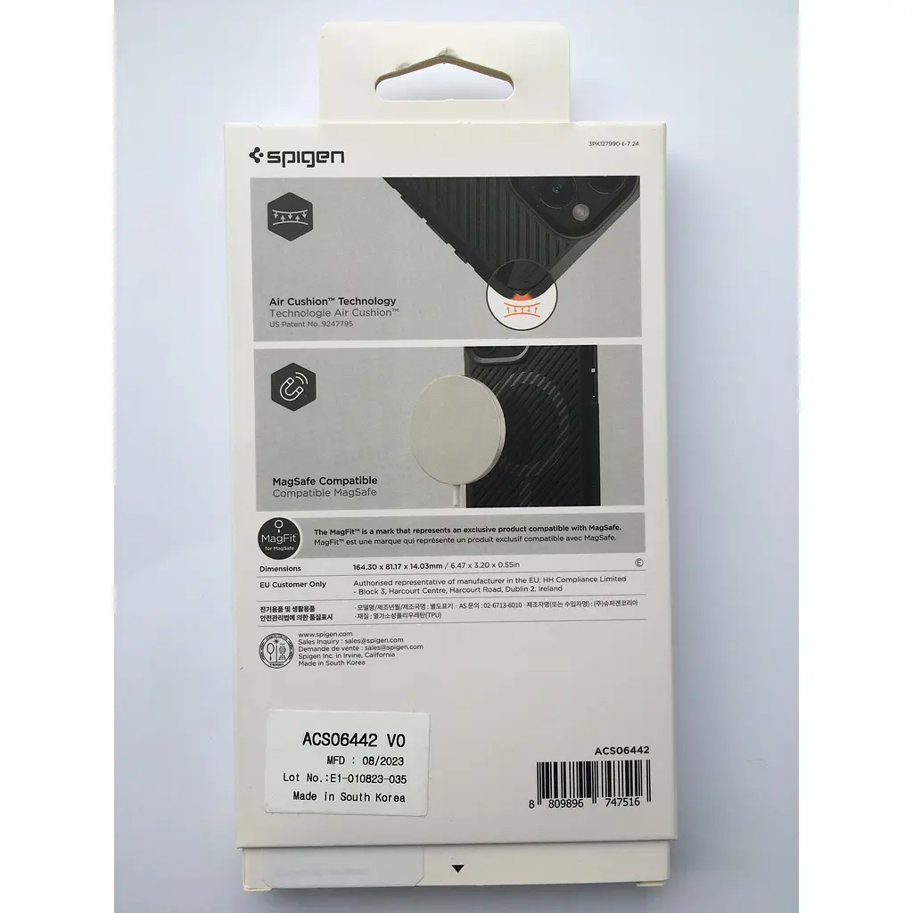 Оригинальный противоударный чехол Spigen Core Armor MagSafe (MagFit) для Iphone 15 Pro Max (6.7") Black ACS06442 - фото 13