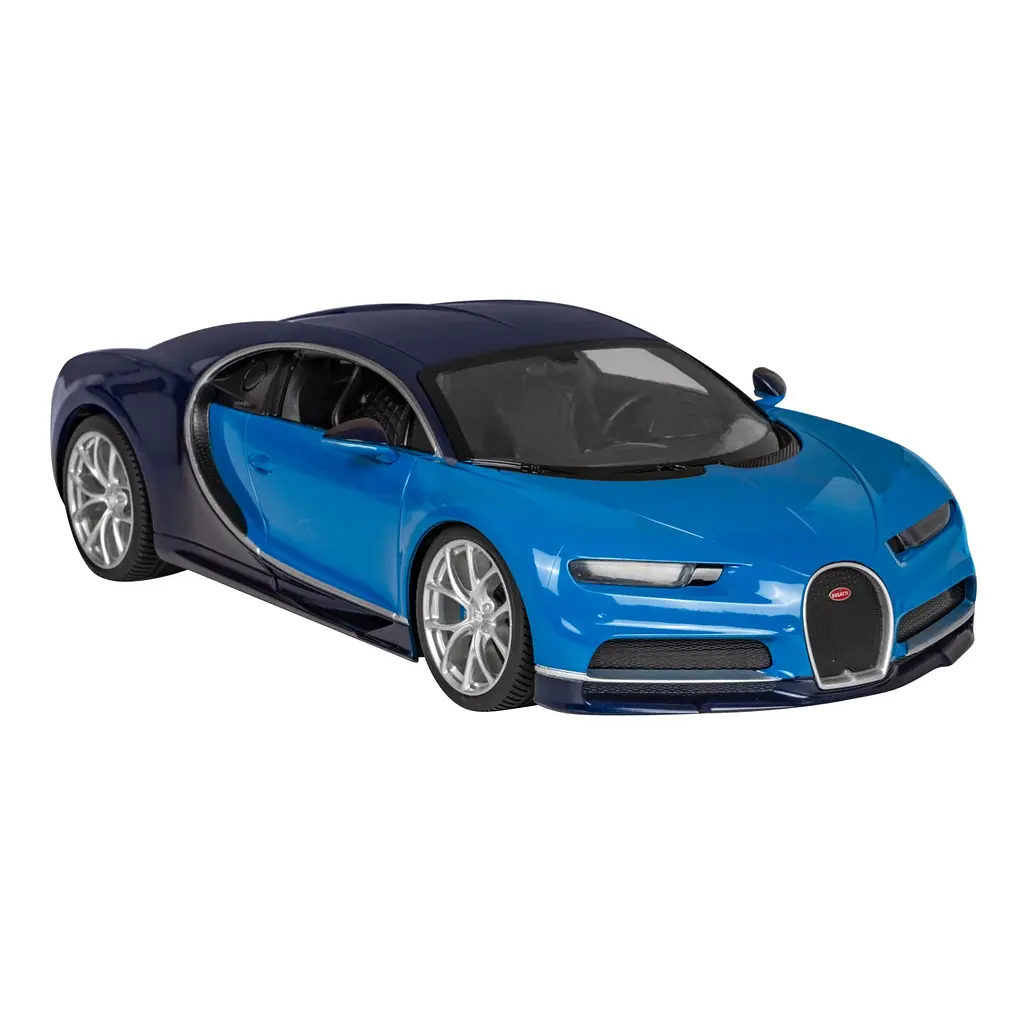 Машинка RASTAR Bugatti Chiron на дистанционном управлении + светодиодные фары + пульт 2,4 ГГц 1:14 синий 75700 - фото 2