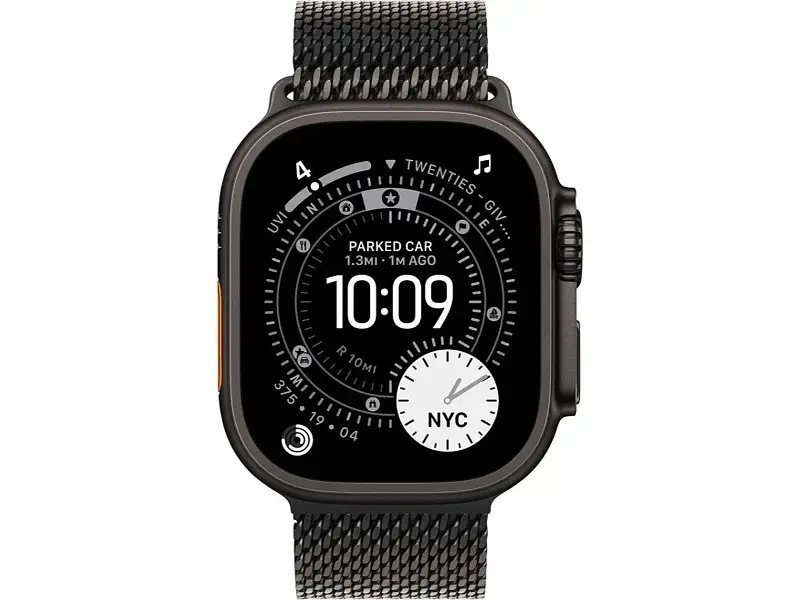 Смарт-годинник Apple Watch Ultra 3 GPS + Cellular 49mm Black Tit. Case w. Black Tit. Milanese Loop - Small (MF1N4) - фото 2