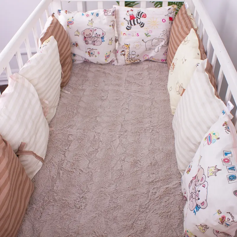 Подушки-борти MirSon Kids Time 18-300 Cream time бежеві 12 шт. - фото 11